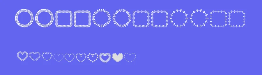 FL Fancy Frames by FunLurn — Dingbats Font — thumbnail 3