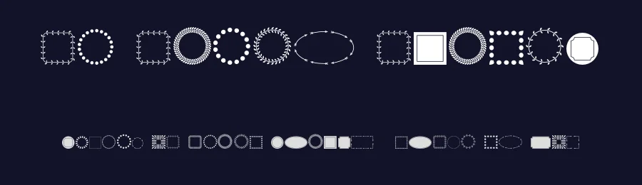 FL Fancy Frames by FunLurn — Dingbats Font — thumbnail 2