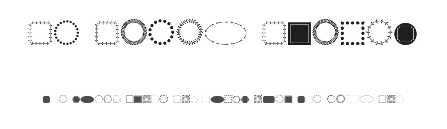 FL Fancy Frames by FunLurn — Dingbats Font