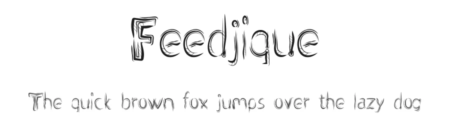 Feedjique by Malre — Display Font