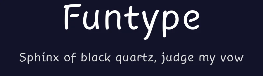 Funtype by Frank Baranowski — Display Font — thumbnail 2
