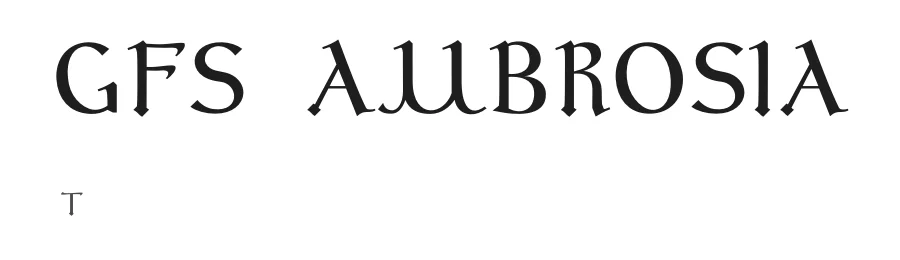 GFS AMBROSIA by George Matthiopoulos — Display Font
