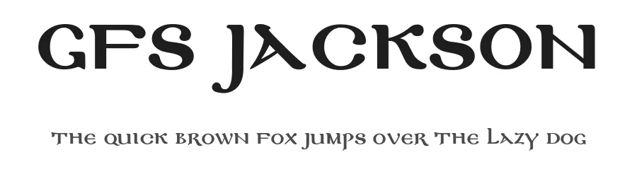 GFS Jackson by George Matthiopoulos — Display Font