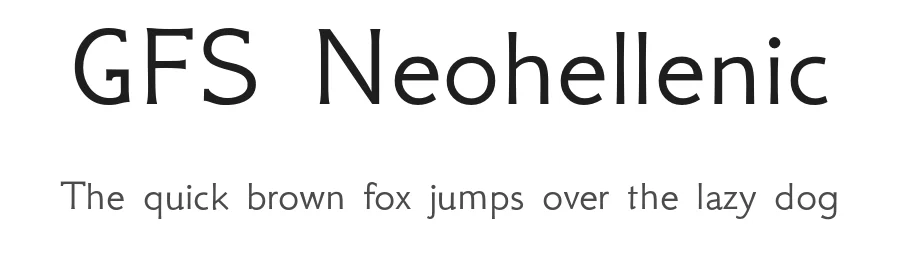 GFS Neohellenic by Takis Katsoulidis and George D. Matthiopoulos β Display Font