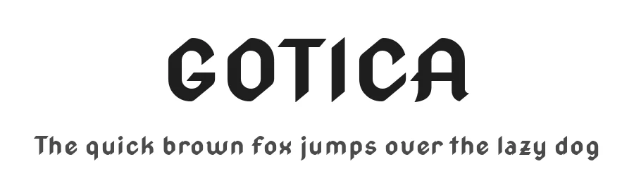 GOTICA by Wojciech Kalinowski "wmk69" (wmk69@o2.pl) — Display Font