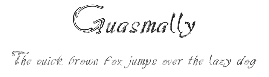 Guasmally by Malre — Display Font
