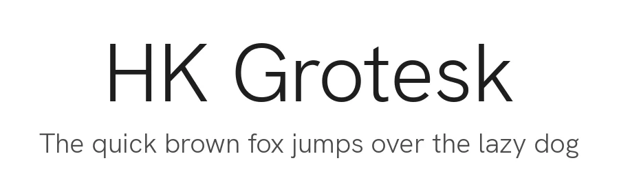 HK Grotesk by Alfredo Marco Pradil — Sans Serif Font