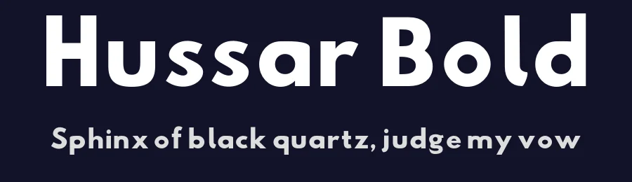 Hussar Bold — Sans Serif Font — thumbnail 2