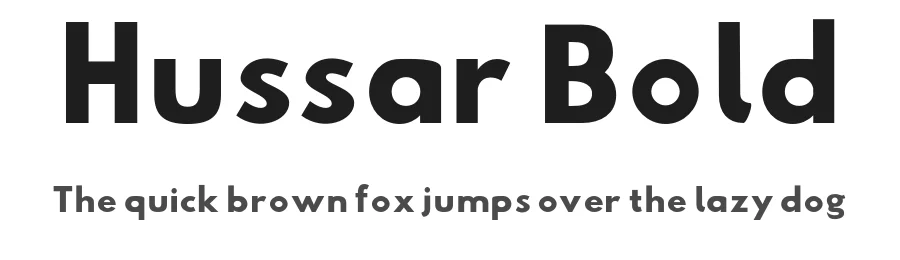 Hussar Bold — Sans Serif Font