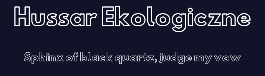 Hussar Ekologiczne — Sans Serif Font — thumbnail 2
