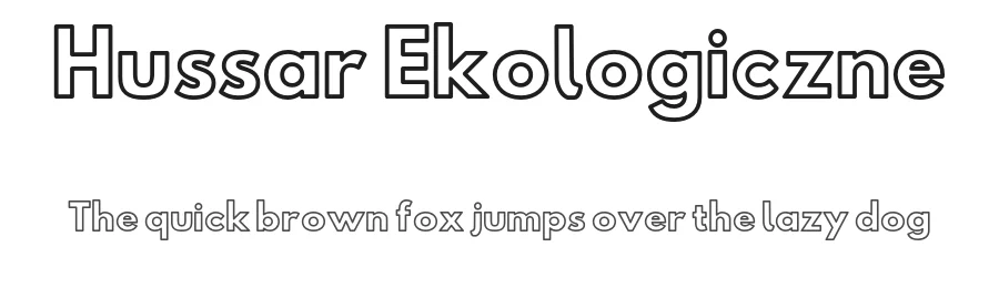 Hussar Ekologiczne — Sans Serif Font
