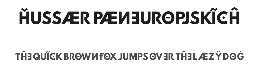 Hussar Paneuropjskich by Mew Too, Robert Jablonski — Sans Serif Font