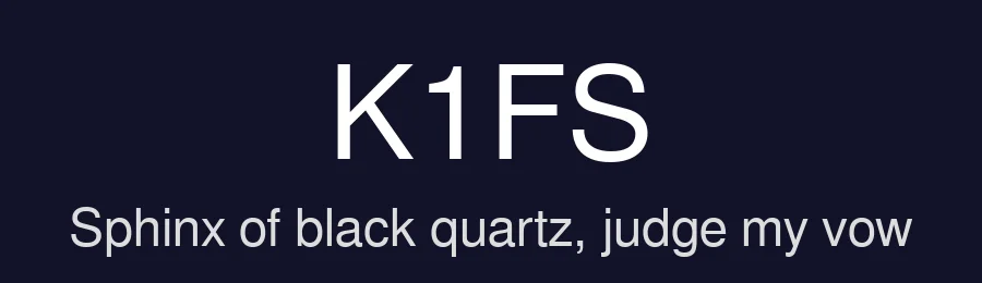 K1FS — Sans Serif Font — thumbnail 2