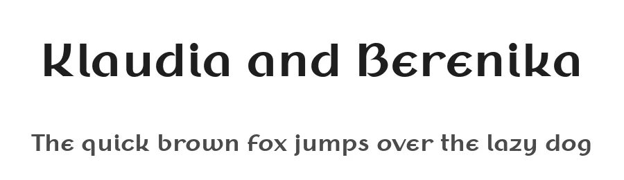 Klaudia and Berenika by Wojciech Kalinowski "wmk69" (wmk69@o2.pl) — Display Font