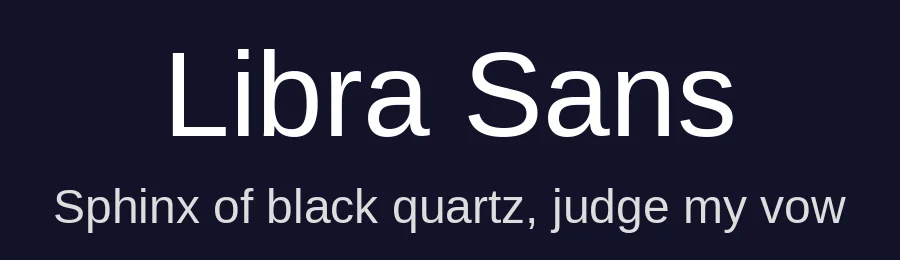 Libra Sans — Sans Serif Font — thumbnail 2