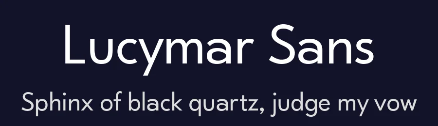 Lucymar Sans — Sans Serif Font — thumbnail 2