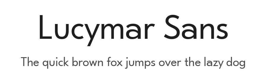 Lucymar Sans — Sans Serif Font