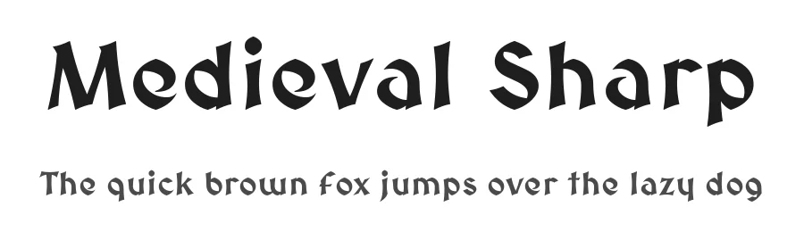 Medieval Sharp by Wojciech Kalinowski "wmk69" (wmk69@o2.pl) — Display Font
