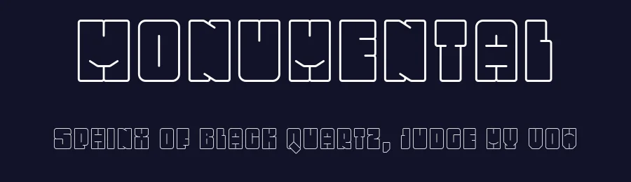 Monumental by Frank Baranowski — Display Font — thumbnail 2