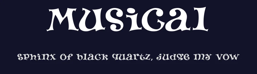 Musical by Frank Baranowski — Display Font — thumbnail 2