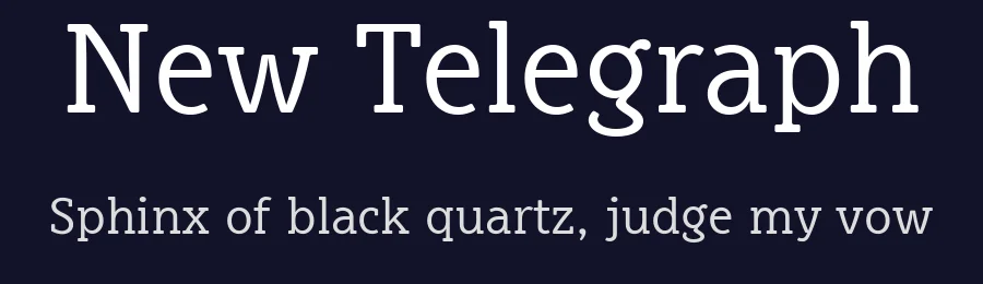 New Telegraph by Frank Baranowski — Display Font — thumbnail 2