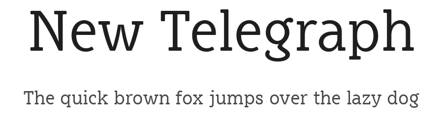 New Telegraph by Frank Baranowski — Display Font