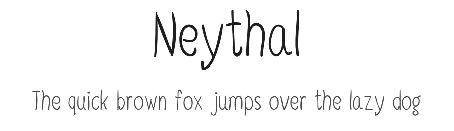 Neythal by Tharique Azeez — Display Font