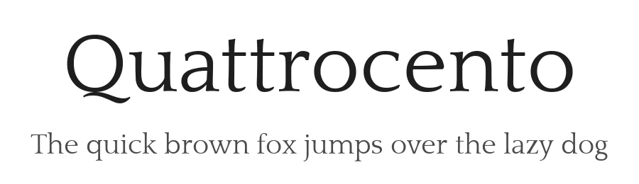 Quattrocento by Pablo Impallari — Display Font
