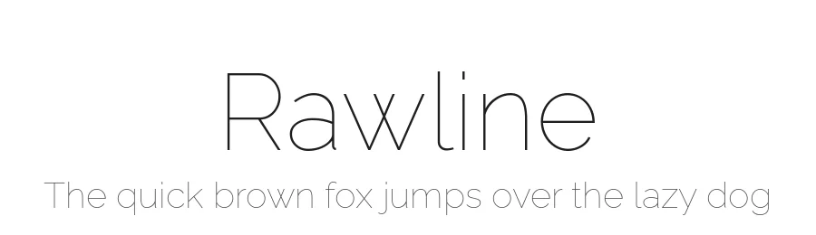 Rawline by Matt McInerney, Pablo Impallari, Rodrigo Fuenzalida — Sans Serif Font