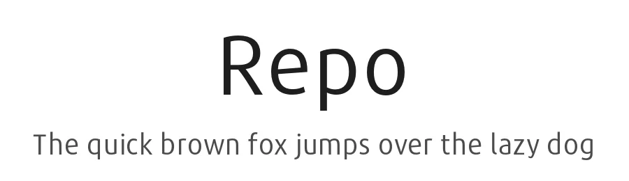 Repo by Stefan Peev — Sans Serif Font