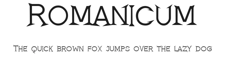 Romanicum by Jambo! — Display Font