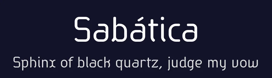 Sabática by deFharo — Display Font — thumbnail 2