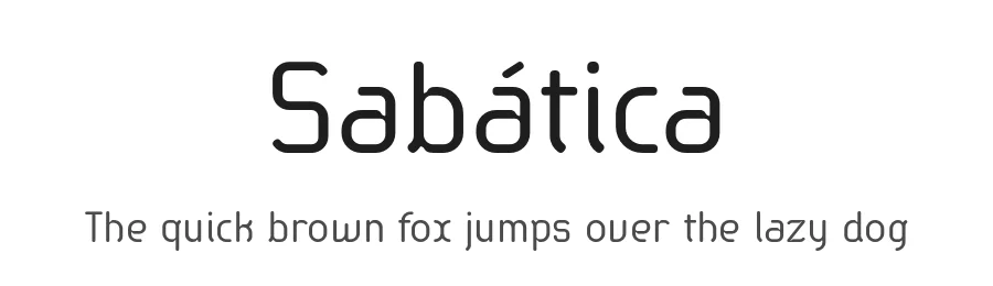 Sabática by deFharo — Display Font