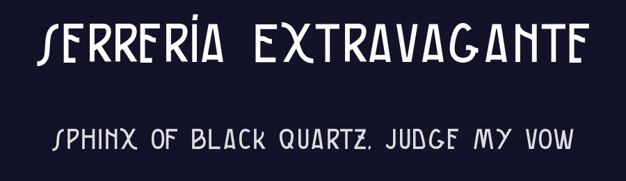 Serrería Extravagante — Sans Serif Font — thumbnail 2