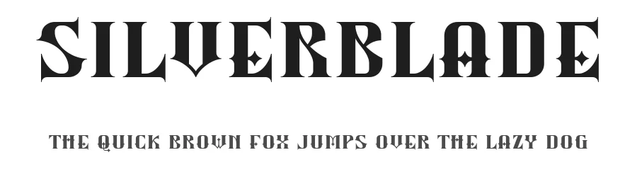 Silverblade by Frank Baranowski — Display Font