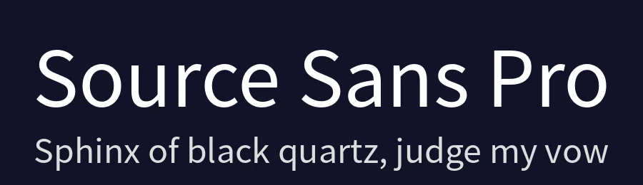 Source Sans Pro by Paul D. Hunt — Display Font — thumbnail 2