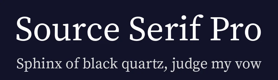 Source Serif Pro by Frank Grießhammer — Display Font — thumbnail 2