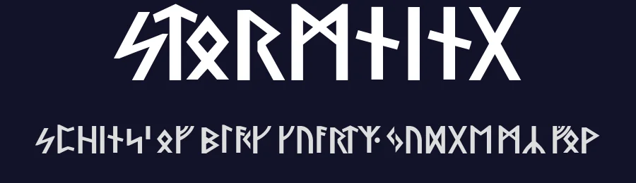 Stormning by Robert Jablonski, Mew Too — Display Font — thumbnail 2