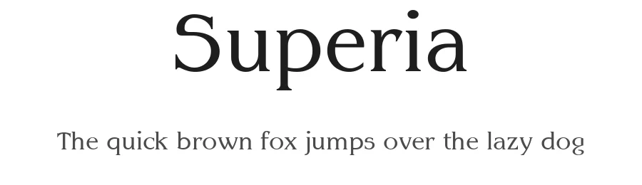 Superia by Frank Baranowski — Display Font
