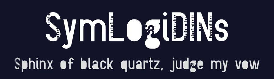 SymLogiDINs by Walter van Rijn — Sans Serif Font — thumbnail 2