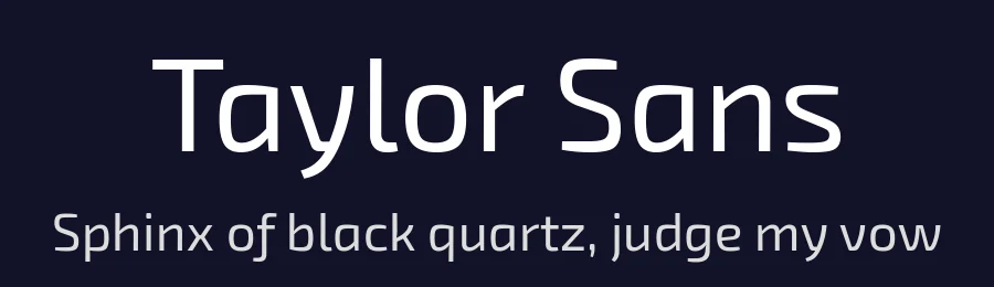 Taylor Sans by Natanael Gama — Display Font — thumbnail 2