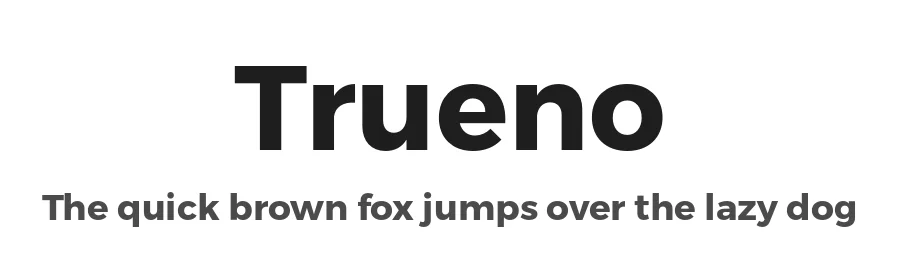 Trueno by Julieta Ulanovsky — Sans Serif Font