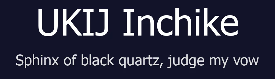 UKIJ Inchike — Sans Serif Font — thumbnail 2
