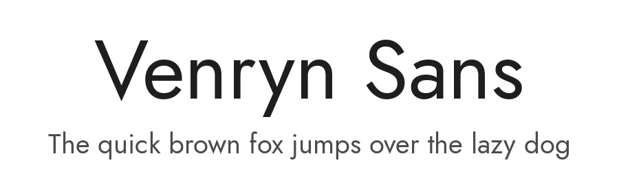Venryn Sans by Owen Earl, indestructible type* (font) & Cristiano Sobral (main changes) — Sans Serif Font