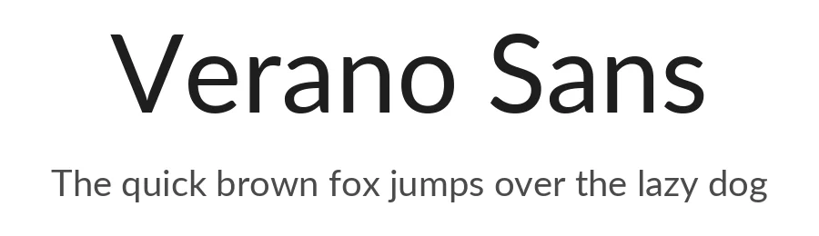 Verano Sans by Lukasz Dziedzic with Adam Twardoch and Botio Nikoltchev — Sans Serif Font