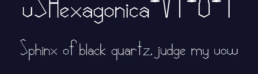 vSHexagonica-V1-0-1 — Sans Serif Font — thumbnail 2
