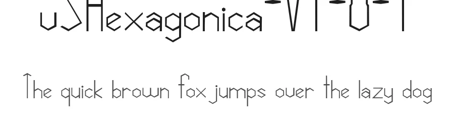 vSHexagonica-V1-0-1 — Sans Serif Font
