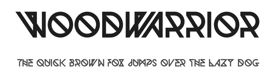 Woodwarrior by Anton Bohlin β Display Font