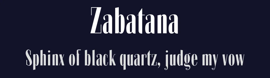 Zabatana by Fernando Haro — Sans Serif Font — thumbnail 2