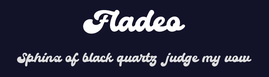 Fladeo by Zulfikar Ali — Script Handwritten Font — thumbnail 2